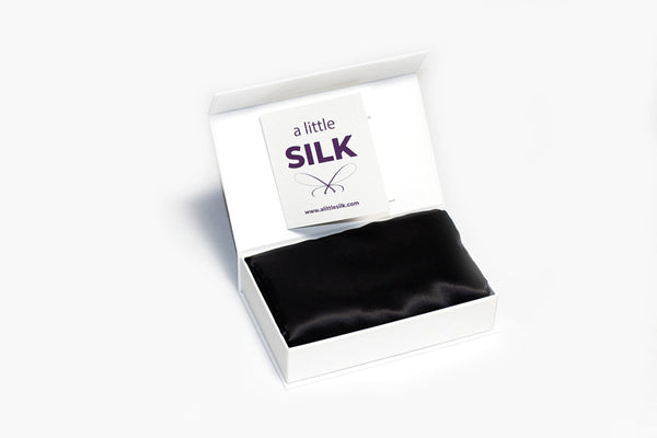 Mulberry Silk Pillowcase - Inky Black