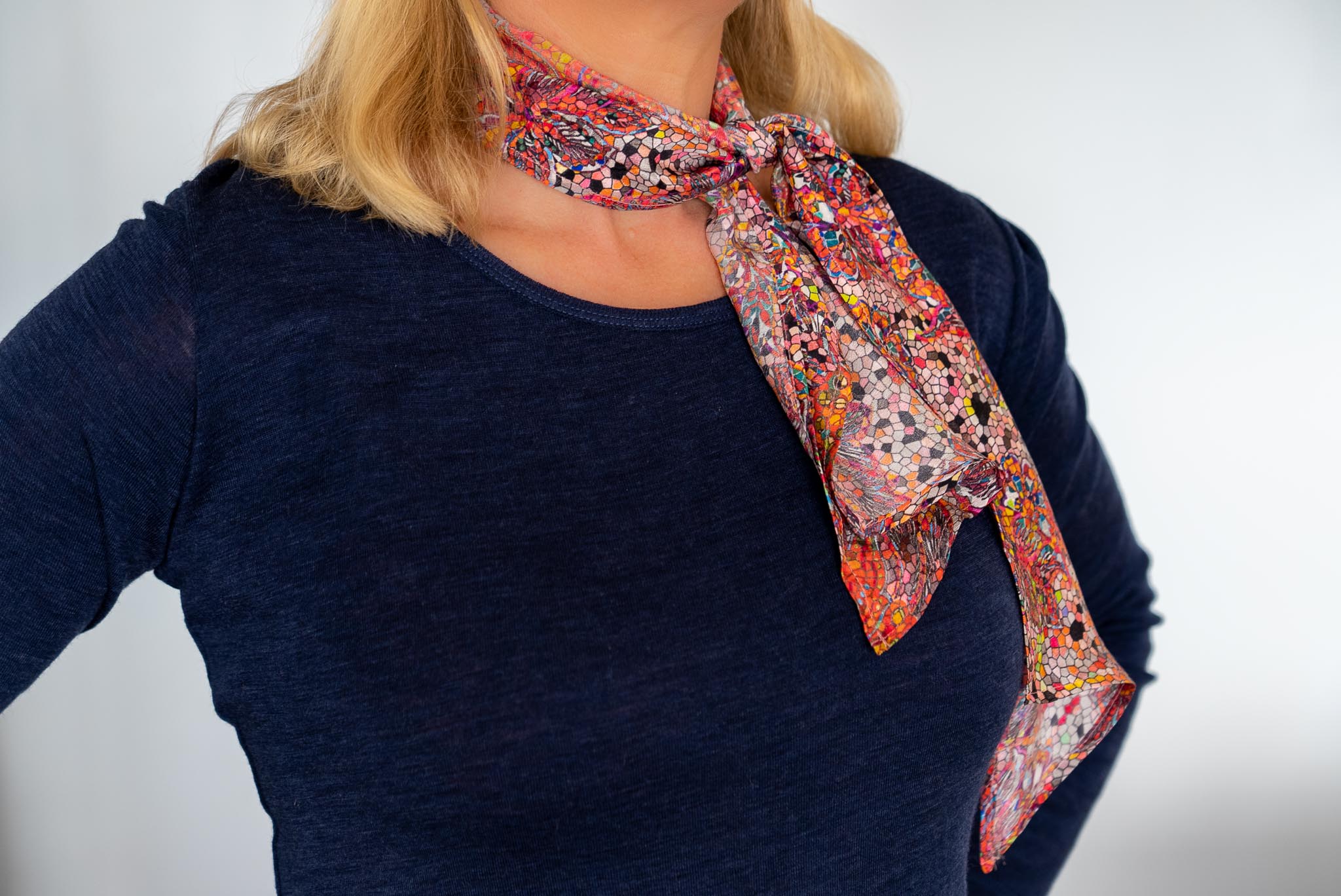 Silk scarf made in New Zealand