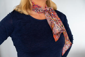 Silk scarf made in New Zealand